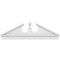 Ekena Millwork Acorn Architectural Grade PVC Combination Pediment, 70"W x 24-3/8"H x 2-3/4"P (Pitch 6/12) PEDPC070X245ACR00 - alternate 2